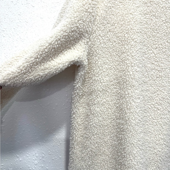 Lucky Brand w/corduroy trim Cream sherpa Jacket ‎ M - Picture 5 of 6